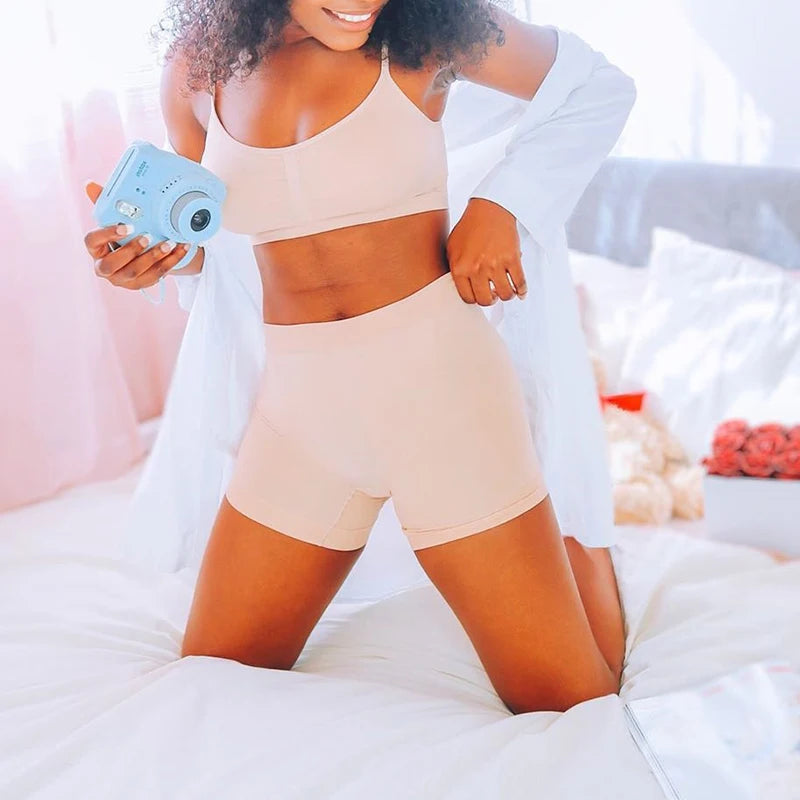 ShapeZ™ SleekFit Thigh Slimmer – High Waist Tummy Control Shapewear Shorts