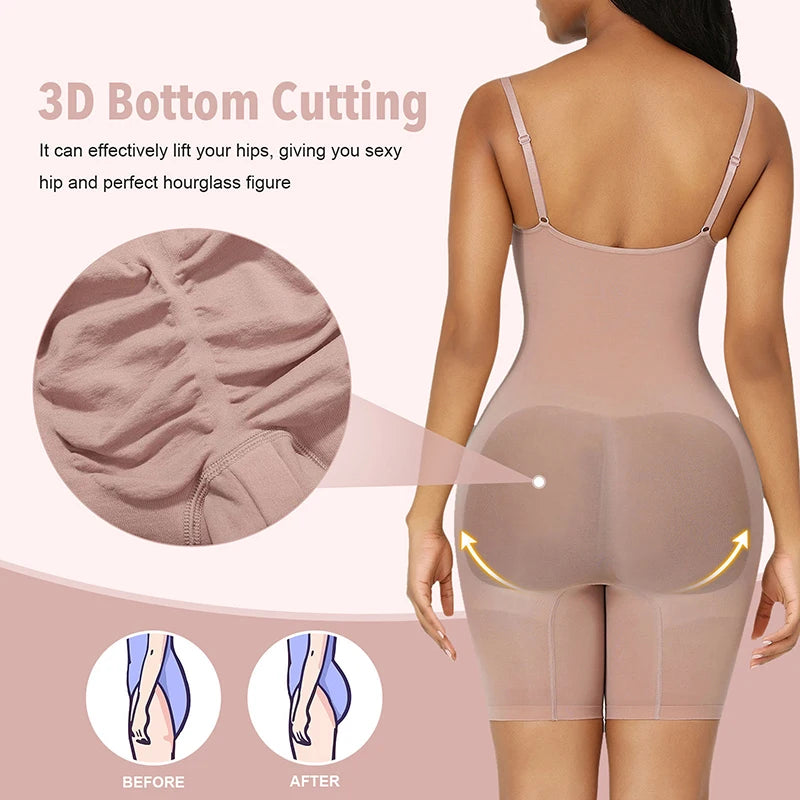 ShapeZ™ Seamless Bodysuit – Waist Trainer, Butt Lifter & Tummy Control Shapewear