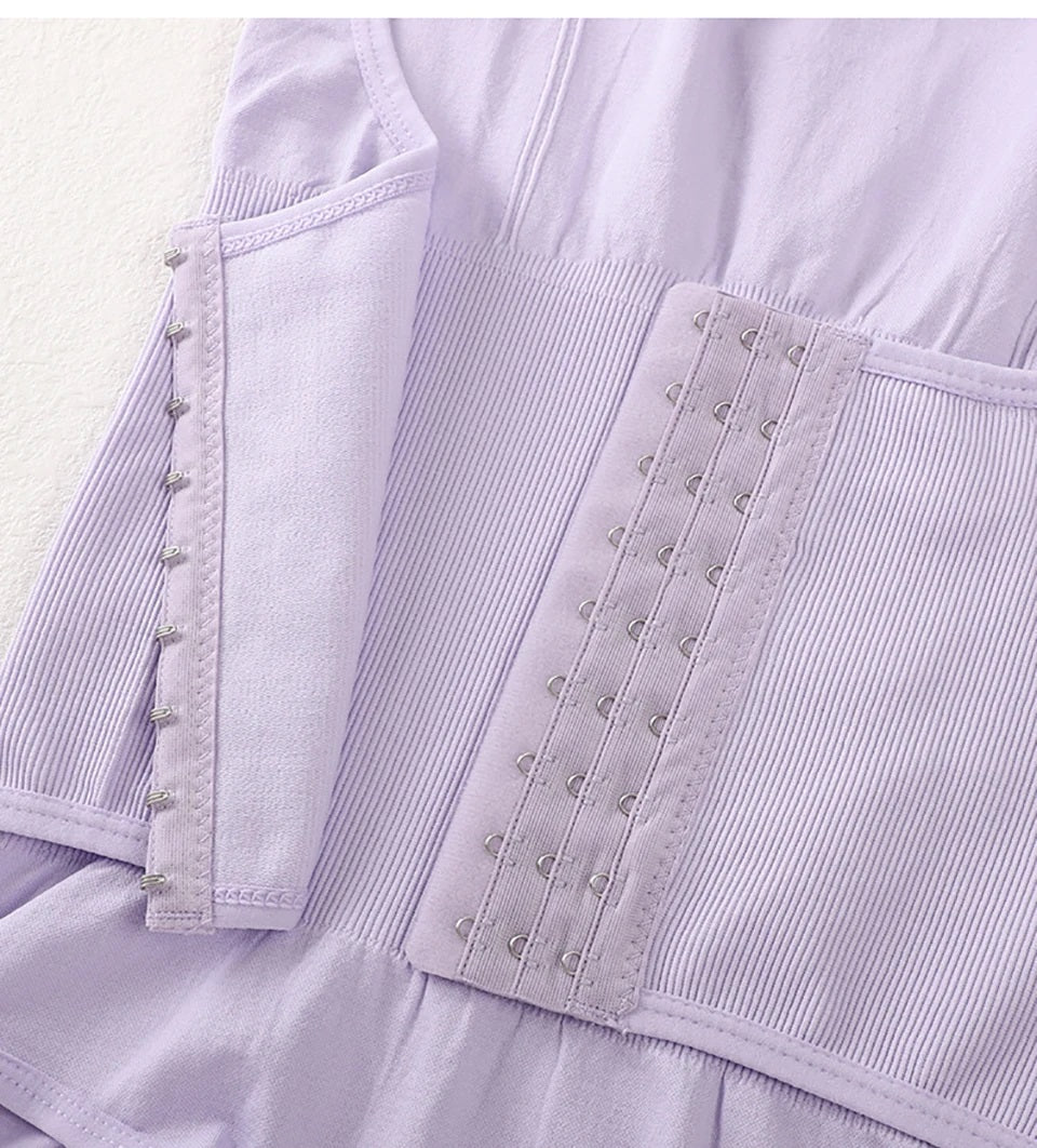 ShapeZ™ Zipper Belt Bodysuit – Tummy Control Waist Trainer & Slimming Shapewear