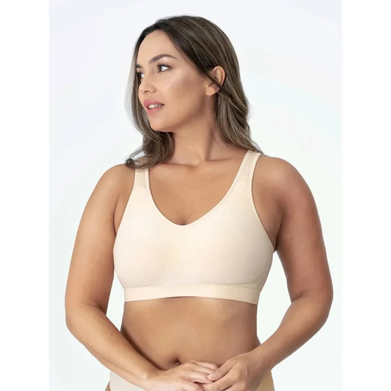 ShapeZ™ CloudComfort Bra – Seamless, Wireless Support with Removable Pads