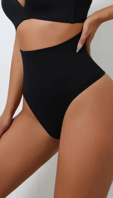 ShapeZ™ UltraSculpt Thong – Seamless High-Waist Tummy Control Shaper Panty
