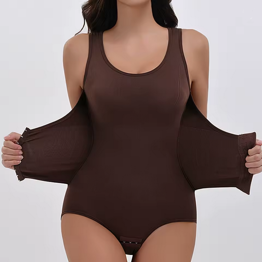 ShapeZ™ Zipper Belt Bodysuit – Tummy Control Waist Trainer & Slimming Shapewear