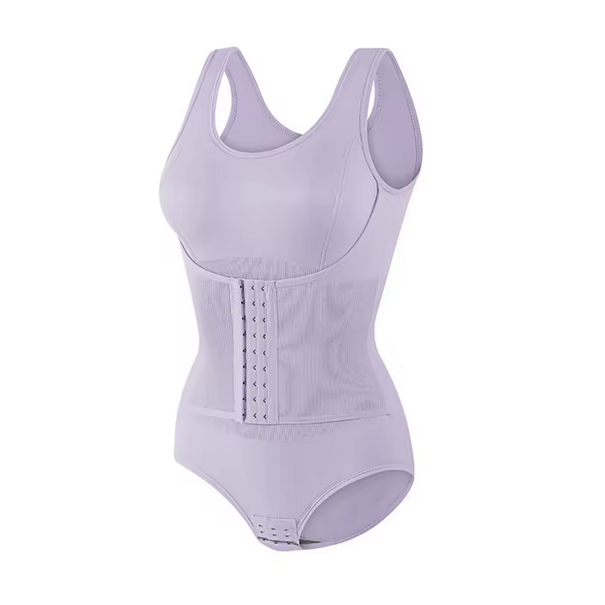 ShapeZ™ Zipper Belt Bodysuit – Tummy Control Waist Trainer & Slimming Shapewear