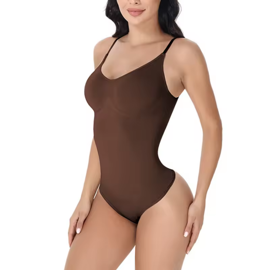 ShapeZ™ V-Neck Bodysuit – Seamless Slimming Shapewear