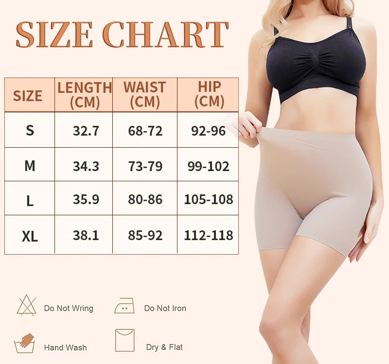 ShapeZ™ SleekFit Thigh Slimmer – High Waist Tummy Control Shapewear Shorts